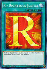 R - Righteous Justice - SDHS-EN030 - Common - 1st Edition R - Righteous Justice - SDHS-EN030 - Common - 1st Edition