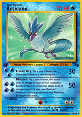 Articuno - 17/62 - Rare - 1st Edition Articuno - 17/62 - Rare - 1st Edition