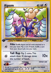 Aipom - 26/111 - Uncommon - 1st Edition Aipom - 26/111 - Uncommon - 1st Edition