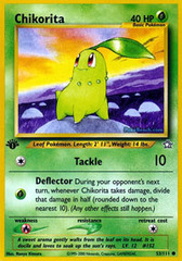 Chikorita - 53/111 - Common - 1st Edition Chikorita - 53/111 - Common - 1st Edition