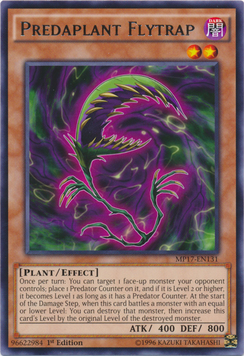 Predaplant Flytrap - MP17-EN131 - Rare - 1st Edition Predaplant Flytrap - MP17-EN131 - Rare - 1st Edition