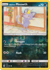 Alolan Meowth - 128/236 - Common - Reverse Holo Alolan Meowth - 128/236 - Common - Reverse Holo