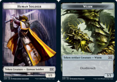 Human Soldier Token // Wurm Token (029) - Foil Double Masters $5.23