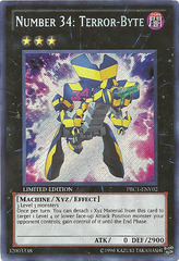 Number 34: Terror-Byte - PRC1-ENV02 - Secret Rare - Limited Edition Number 34: Terror-Byte - PRC1-ENV02 - Secret Rare - Limited Edition
