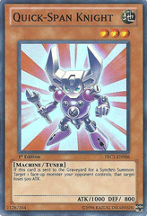 Quick-Span Knight - PRC1-EN006 - Super Rare - 1st Edition Quick-Span Knight - PRC1-EN006 - Super Rare - 1st Edition