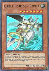 Great Poseidon Beetle - PRC1-EN008 - Super Rare - 1st Edition Great Poseidon Beetle - PRC1-EN008 - Super Rare - 1st Edition