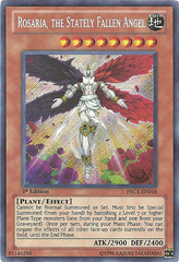 Rosaria, the Stately Fallen Angel - PRC1-EN016 - Secret Rare - 1st Edition Rosaria, the Stately Fallen Angel - PRC1-EN016 - Secret Rare - 1st Edition