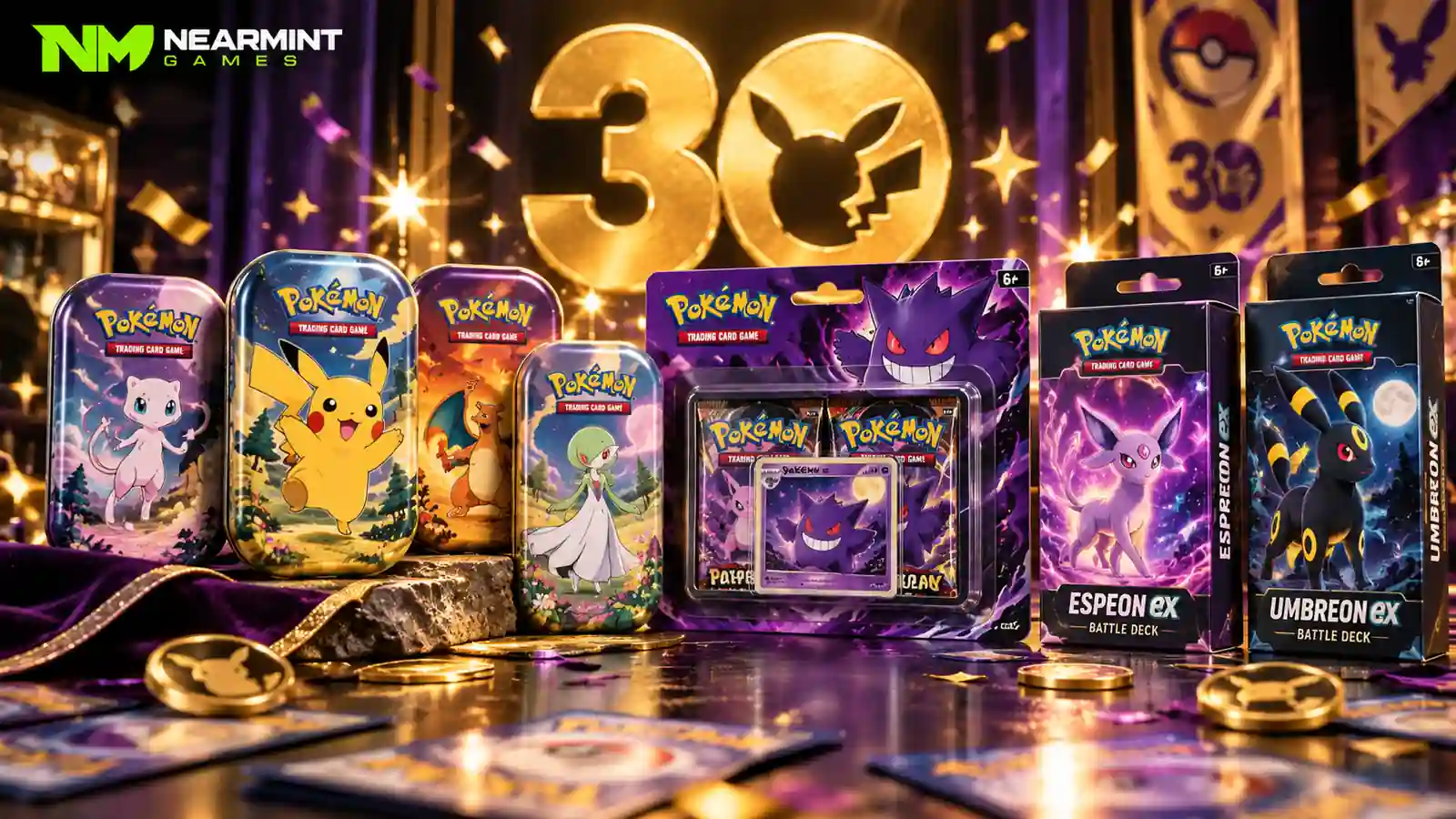 Pokémon TCG 30th Celebration products releasing in October 2026